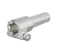 WilTec Manchon de Prise de Force Cardan - Longueur 160 mm - Raccord logement 1 3/8" 6D - Raccord Sortie 1 3/8" 21D - Ø 36 mm/34,87 mm - Arbre cannelé de Tracteur