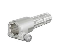 WilTec Manchon de Prise de Force Cardan - Longueur 160 mm - Raccord logement 8-32x38x6 - Raccord Sortie 8-32x38x6 - Ø 39 mm/37,95 mm - Arbre cannelé de Tracteur
