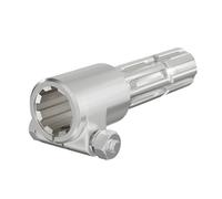WilTec Manchon de Prise de Force Cardan - Longueur 160 mm - Raccord logement 8-32x38x6 - Raccord Sortie 8-32x38x6 - Ø 39 mm/37,95 mm - Arbre cannelé de Tracteur
