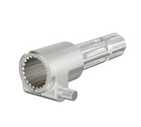 WilTec Manchon de Prise de Force Cardan - Longueur 165 mm - Raccord logement 1 3/8" 21D - Raccord Sortie 8-32x38x6 - Ø 36 mm/37,95 mm - Arbre cannelé de Tracteur