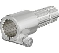 Wiltec Manchon de Prise de force Cardan - Longueur 175 mm - Raccord logement 1 3/4" 20D - Raccord sortie 1 3/4" 20D - Ø 46 mm/44,3 mm - Arbre cannelé de tracteur
