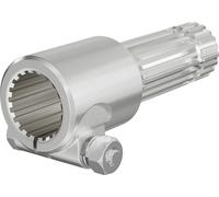 Wiltec Manchon de Prise de force Cardan - Longueur 175 mm - Raccord logement 1 3/4" 20D - Raccord sortie 1 3/8" 21D - Ø 46 mm/34,87 mm - Arbre cannelé de tracteur