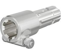 Wiltec Manchon de Prise de force Cardan - Longueur 175 mm - Raccord logement 1 3/4" 6D - Raccord sortie 1 3/4" 6D - Ø 45,5 mm/44,37 mm - Arbre cannelé de tracteur