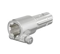 WilTec Manchon de Prise de Force Cardan - Longueur 175 mm - Raccord logement 1 3/4" 6D - Raccord Sortie 1 3/4" 6D - Ø 45,5 mm/44,37 mm - Arbre cannelé de Tracteur