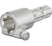 Wiltec Manchon de Prise de force Cardan - Longueur 175 mm - Raccord logement 1 3/4" 6D - Raccord sortie 8-32x38x6 - Ø 45,5 mm/37,95 mm - Arbre cannelé de tracteur