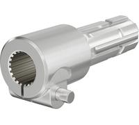 Wiltec Manchon de Prise de force Cardan - Longueur 175 mm - Raccord logement 1 3/8" 21D - Raccord sortie 1 3/4" 6D - Ø 36 mm/44,37 mm - Arbre cannelé de tracteur