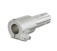 WilTec Manchon de Prise de Force Cardan - Longueur 175 mm - Raccord logement 1 3/8" 21D - Raccord Sortie 1 3/4" 6D - Ø 36 mm/44,37 mm - Arbre cannelé de Tracteur