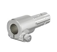 WilTec Manchon de Prise de Force Cardan - Longueur 175 mm - Raccord logement 1 3/8" 21D - Raccord Sortie 1 3/4" 6D - Ø 36 mm/44,37 mm - Arbre cannelé de Tracteur