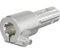 Wiltec Manchon de Prise de force Cardan - Longueur 175 mm - Raccord logement 1 3/8" 6D - Raccord sortie 1 3/4" 6D - Ø 36 mm/44,37 mm - Arbre cannelé de tracteur