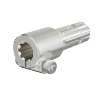 WilTec Manchon de Prise de Force Cardan - Longueur 175 mm - Raccord logement 8-32x38x6 - Raccord Sortie 1 3/4" 6D - Ø 39 mm/44,37 mm - Arbre cannelé de Tracteur