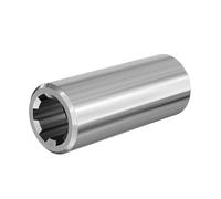 WilTec Manchon pour Arbre de Transmission Arbre cannelé Type A 100 mm 1 1/8" 6 Dents 6 Rainures Tracteur