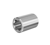 WilTec Manchon pour Arbre de Transmission Arbre cannelé Type A 60 mm 1 1/8" 6 Dents 6 Rainures Tracteur