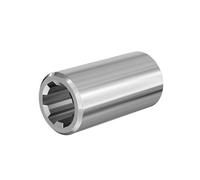 WilTec Manchon pour Arbre de Transmission Arbre cannelé Type A 80 mm 1 1/8" 6 Dents 6 Rainures Tracteur