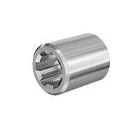 WilTec Manchon pour Arbre de Transmission Arbre cannelé Type B 65 mm 1 3/8" 6 Dents 6 Rainures Tracteur