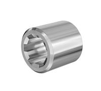 WilTec Manchon pour Arbre de Transmission Arbre cannelé Type C 65 mm 1 3/4" 6 Dents 6 Rainures Tracteur