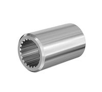 WilTec Manchon pour Arbre de Transmission Arbre cannelé Type D 80 mm 1 3/8" 21 Dents 21 Rainures Tracteur