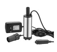 Wiltec Mini pompe à Gasoil et Eau - 12 V / 20 W / 12-15 l/min 8500 tr/