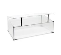 Wiltec Mini Serre Jardin Aluminium 100 x 60 x 40 cm Potager Toit Verrouillable 2 Battants Résistance aux intempéries Protection UV A