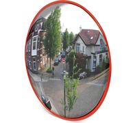 Wiltec Miroir Convexe Circulation 30 cm Champ de vision de 130°-160° Miroir traffic Sécurité routière Outdoor Indoor Miroir routier Polycarbonate solide Surveillance Rue Magasin
