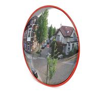 Wiltec Miroir Convexe Circulation 60 cm Champ de vision de 160°-160° Miroir traffic Sécurité routière Outdoor Indoor Miroir routier Polycarbonate solide Surveillance Rue Magasin