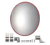 Wiltec Miroir Convexe Circulation 80 cm Champ de vision de 160°-160° Miroir traffic Sécurité routière Outdoor Indoor Miroir routier Polycarbonate solide Surveillance Rue Magasin