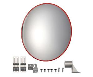 Wiltec Miroir Convexe Circulation 80 cm Champ de vision de 160°-160° Miroir traffic Sécurité routière Outdoor Indoor Miroir routier Polycarbonate solide Surveillance Rue Magasin