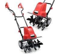 Wiltec Motobineuse électrique 1500 W – Vitesse à vide 400 tr/min – Profondeur de travail 220 mm – Motoculteur pour Binage Sarclage Ensemencement – Fraiseuse de jardin jardinage