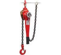 Wiltec Palan à chaîne 1,5 t – 170 x 150 x 140 mm – Longueur de chaîne 1,5 m – en Acier – Levage simple de charges – Poulie a chaine pour Agriculture Sylviculture Industrie Paysagisme Atelier
