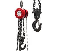 Wiltec Palan à chaîne 2 t – 145 x 145 x 130 mm – Longueur de chaîne 3 m – en Acier – Levage simple de charges – Poulie a chaine pour Agriculture Sylviculture Industrie Paysagisme Atelier