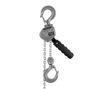 Wiltec Palan à chaîne manuel à levier VM0.75 - 0,75 t x 1,5 m - en Aluminium - Hauteur de levage standard 1,5 m - Palan mécanique de levage