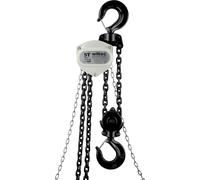 Wiltec Palan à chaîne manuel V21-5 ultraléger et compact – Capacité de levage 5 t – Hauteur de levage 5 m – Chaîne 5 m – Palan mécanique de levage pour atelier