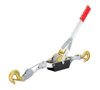 Wiltec Palan manuel à câble - Charge max. 4000 kg - 3 m - en Acier - avec 2 transmissions et 2 crochets - Treuil de traction Cabestan pour Levage Traction dans Jardinage Sylviculture Bateau