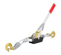 Wiltec Palan manuel à câble - Charge max. 4000 kg - 3 m - en Acier - avec 2 transmissions et 2 crochets - Treuil de traction Cabestan pour Levage Traction dans Jardinage Sylviculture Bateau