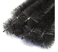 Wiltec Pare feuilles Lot de 10 pièces 12 m, 10 x 120 cm x Ø 10,5 cm, Protège gouttière, Hérisson stop feuilles, Protection contre feuillages et martres