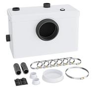 Wiltec Petite station de relevage 3/1 600 W avec broyeur, station de relevage jusqu'à 10 m de hauteur, station de relevage des eaux usées avec 3 entrées, pour WC et douche