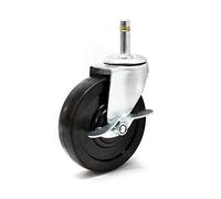 Wiltec Pièce détachée Roulette pivotante Ø 100 mm - pour Lève-panneaux, lève-plaques de plâtre XXL rouge - capacité de charge max. 68 kg - Hauteur 140-350 cm - Largeur max. 290 cm - Aide au montage