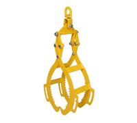 Wiltec Pince forestière pour soulever des bûches jusqu'à 720 mm Force de traction 1500 kg 4 crochets de serrage