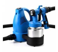 Wiltec Pistolet à Peinture 600 W, système de pulvérisation Puissant 230 V, Pistolet électrique 3-4 Bar, Pistolet de Haute qualité pour Peinture Murale avec réservoir en Aluminium 800 ML