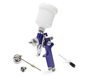 Wiltec Pistolet à Peinture Professionnel H2000P - HVLP - avec buse de 0,5/0,8 mm et Godet de 125 ML - Aérographie, Tanning, Tatouage, Nail Art, Manucure