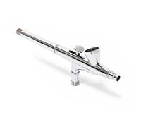 Wiltec Pistolet aérographe professionnel Modèle 136 - Action double DA - avec Buse 0,3 mm - Godet 2 ml - Tatouage, bronzage, maquillage, modélisme airbrush