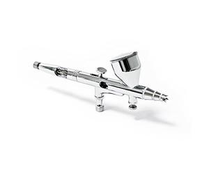 Wiltec Pistolet aérographe professionnel Modèle 180 - Action double DA - avec Buse 0,3 - Godet 7 ml - Tatouage, bronzage, maquillage, modélisme airbrush