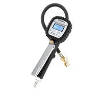 Wiltec Pistolet de gonflage de pneus numérique - plage de pression 0-10 bars - Mesure précise et affichage numérique de 4 unités - Testeur de pression d’air