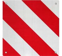 WilTec Plaque de signalisation Porte-vélo - Panneau de signalisation de Charge Espagne 500x500mm Réflecteur - Panneau d’Avertissement Charge arrière