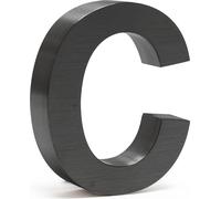 Wiltec Plaque Numéro Maison Lettre "c" 3D, 130 x 30 x 150 mm, Gris anthracite, Acier galvanisé, Résistant aux intempéries, Matériel fixation inclus