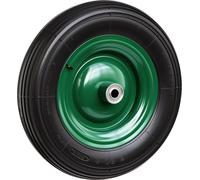 Wiltec Pneu de brouette 3.50-8 – Roue et Pneumatique – Jusqu’à 120 kg – avec Jante et Chambre à air – Bandage pour Diable, Chariot, Charrette