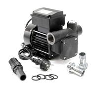 Wiltec Pompe à Fuel Gasoil bio Autoaspirante - 230 V / 550 W / 80 l/min - Hauteur d'aspiration max. de 2 m - Pour gazole et huile de chauffage