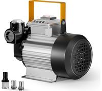 Wiltec Pompe à Fuel GasoilAutoaspirante – 230 V / 550 W / 20-60 l/min – Hauteur d'aspiration max. 20 m – avec Soupape by-pass, Enroulement cuivre et Accessoires