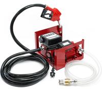 Wiltec Pompe à Fuel GasoilAutoaspirante – 230 V / 600 W / 40 l/min – avec Pistolet de distribution à arrêt automatique, Compteur et Support