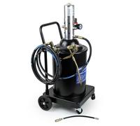 Wiltec Pompe à graisse pneumatique professionnelle 15L pour Lubrification des voitures et machines