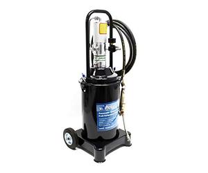 WilTec Pompe à Graisse Professionnelle pneumatique Réservoir 12l Pistolet de graissage Mobile Lubrification